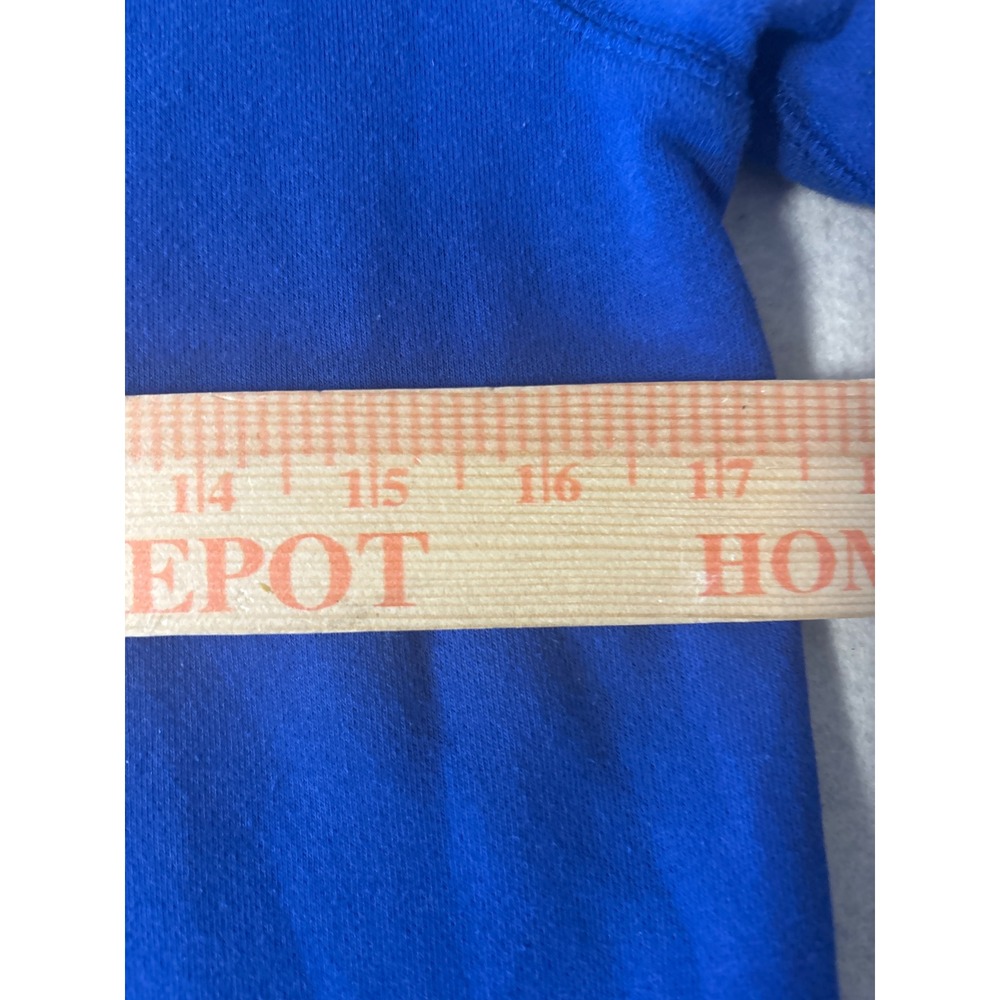 Lands' End Sweatshirt Kids Size M 10-12 Blue Fleece Pullover - Picture 8 of 13